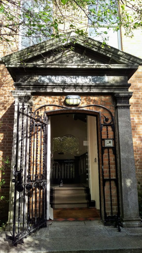 Photo of front door of Marsh's Library